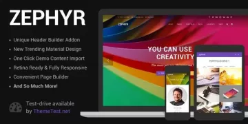 Zephyr Nulled Theme download for WordPress